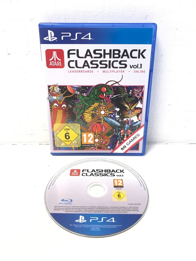 Pqube Atari Flashback Classics Vol. 1 - 50 Juegos Retro en HD para PS4, Arcade y Multijugador Online