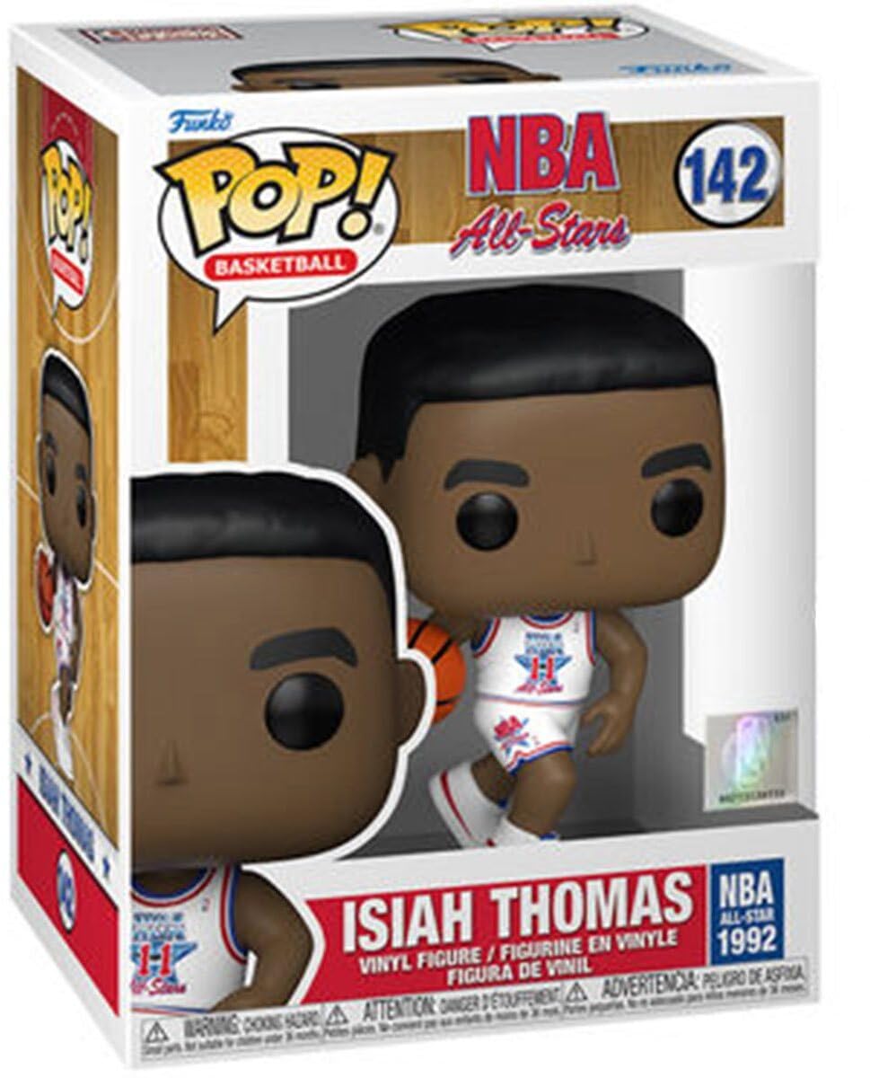 Funko Pop! Nba Legen DS - Isiah Thomas - (White All Star Uni 1992) - Figura de Vinilo Coleccionable - Idea de Regalo- Mercancia Oficial - Juguetes para Niños y Adultos - Sports Fans