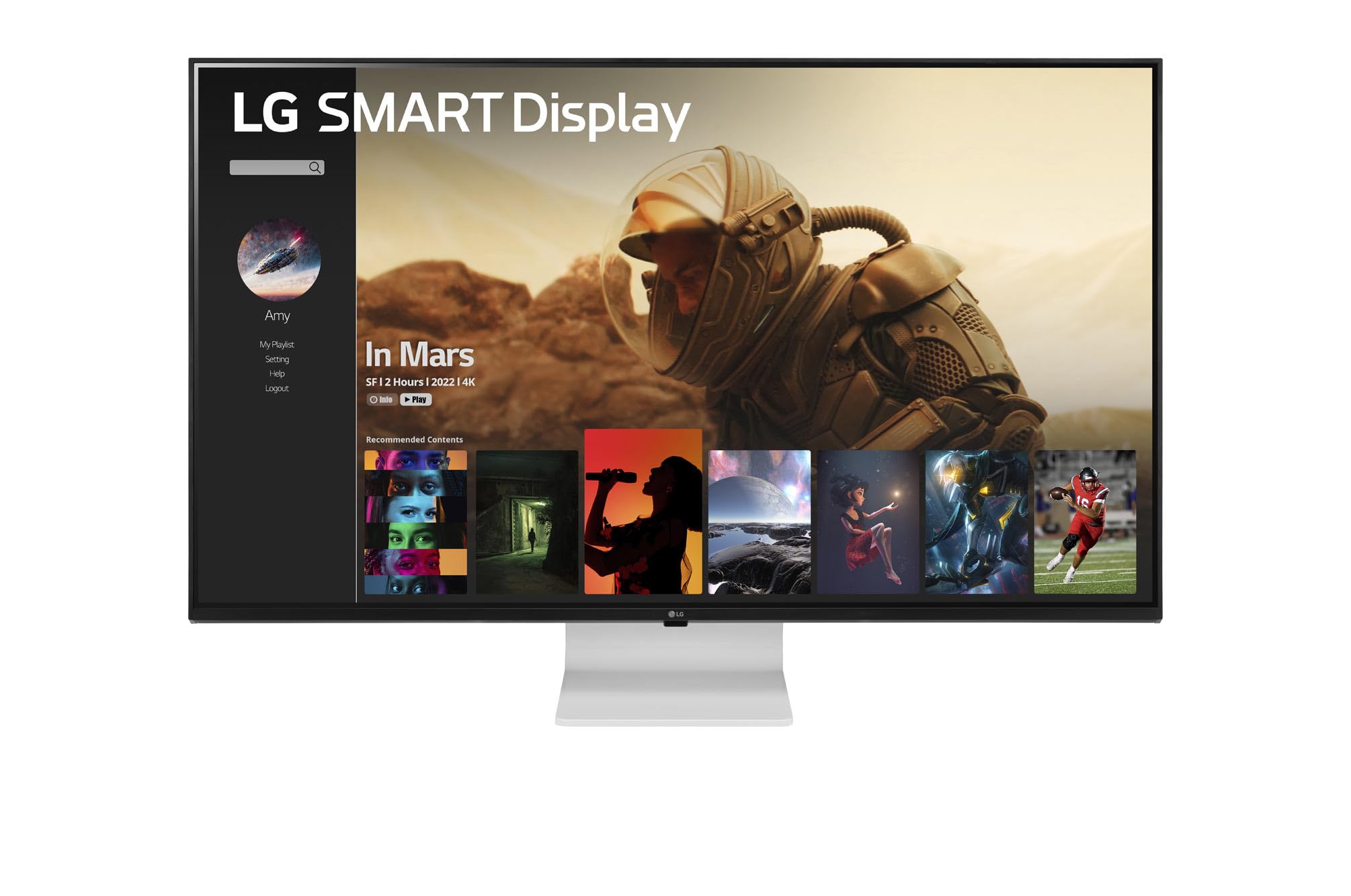 Smart Monitor LG 43SQ700S-W 42.5'/ 4K/ Smart TV/ Multimedia/ Blanco