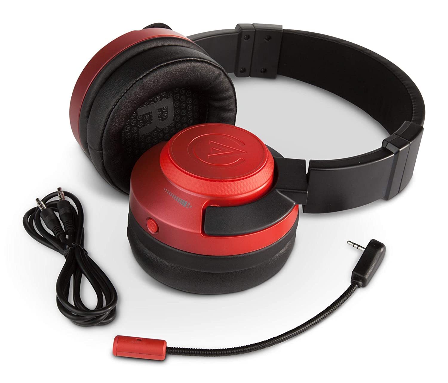 Powera Fusion 1512376-01 - Auriculares De Juego Con Cable, Color Rojo Decolorado (Crimson Fade)