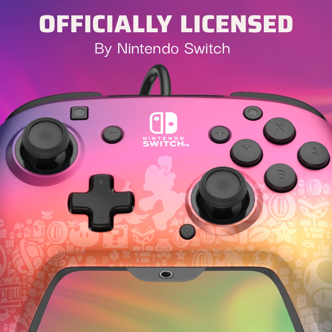 Manette filaire PDP Switch Rematch STAR SPECTRUM sous licence officielle Nintendo - Boutons, sticks, déclencheurs et palettes personnalisables - Manettes ergonomiques