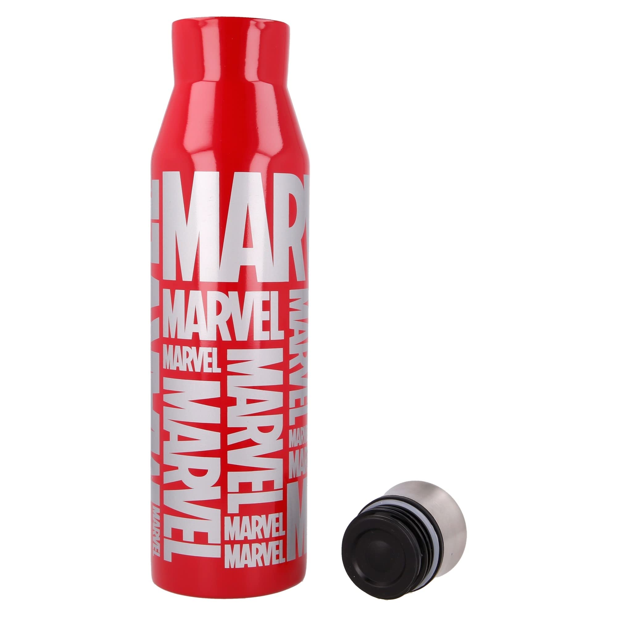 Botella Reutilizable TéRmica De Acero Inoxidable De 580 Ml De Marvel