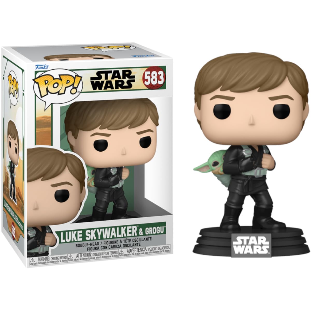 Funko Pop! Star Wars : BoBF - Luke Skywalker - Entraînement - Star Wars : Le Livre de Boba Fett - Figurine en Vinyle à Collectionner - Idée Cadeau - Marchandise Officielle - Jouets pour Enfants et Adultes