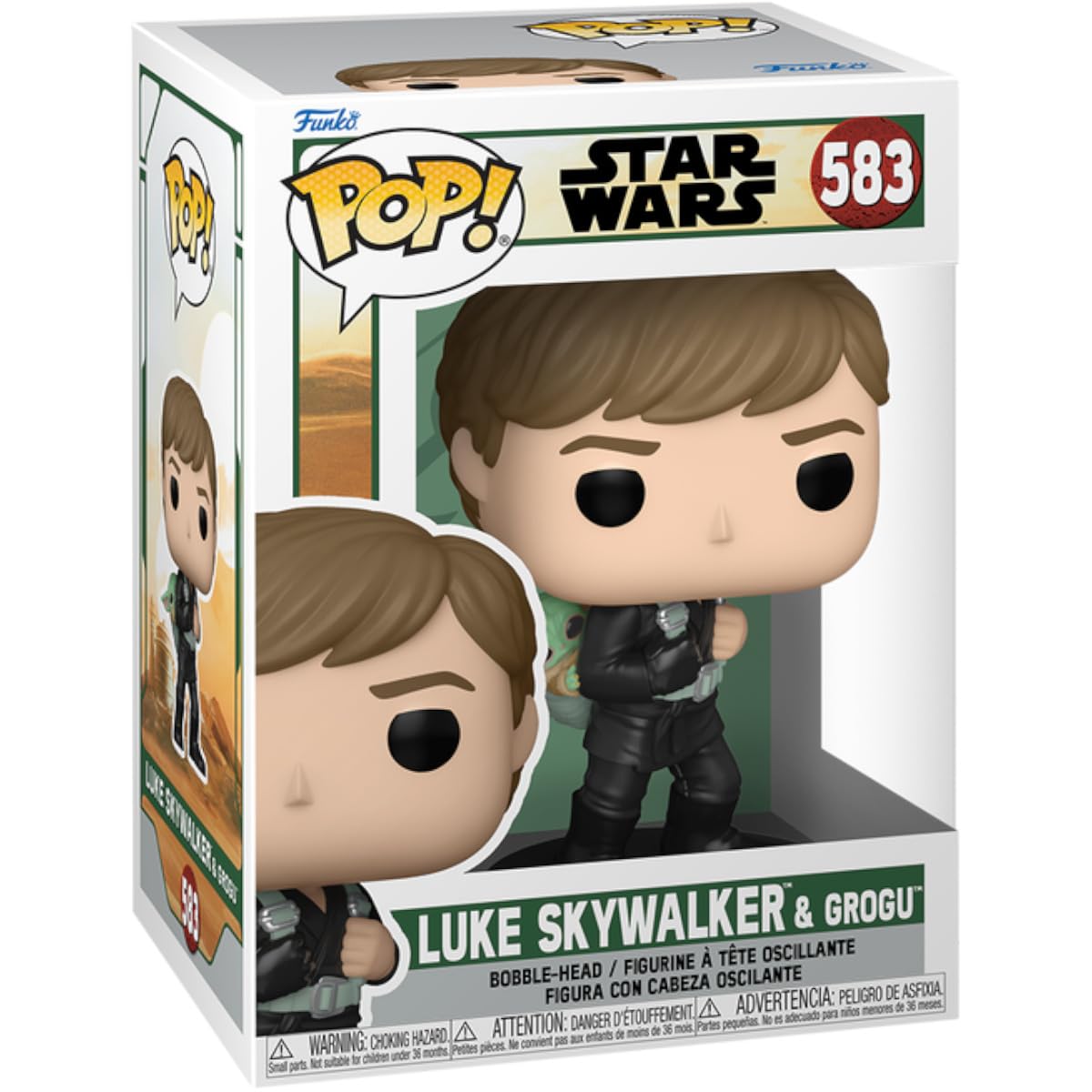 Funko Pop! Star Wars : BoBF - Luke Skywalker - Entraînement - Star Wars : Le Livre de Boba Fett - Figurine en Vinyle à Collectionner - Idée Cadeau - Marchandise Officielle - Jouets pour Enfants et Adultes