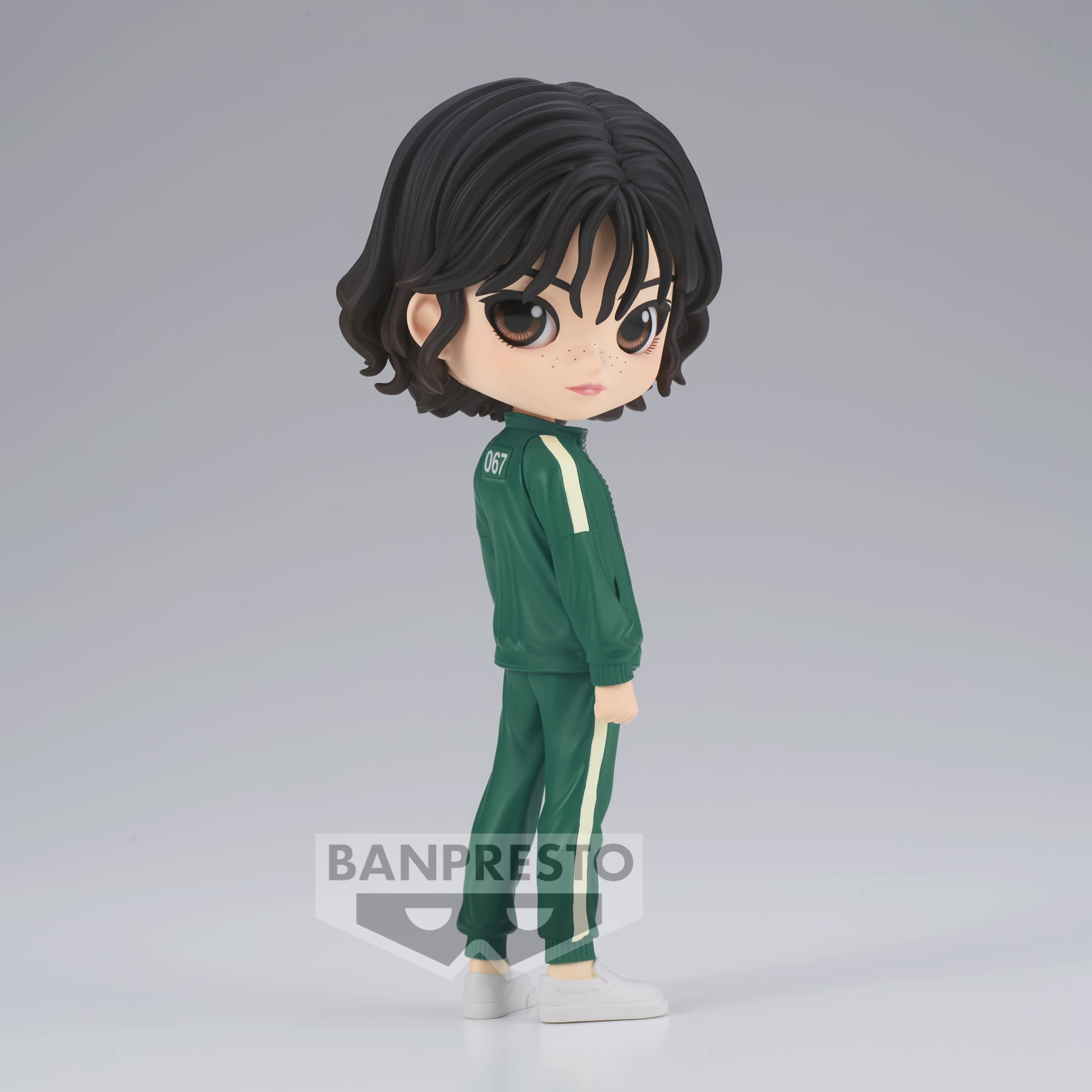 Banpresto - Figura Q Posket Kang Sae Byeok El Juego Del Calamar, 14 Cm, Bp19655, Multicolor