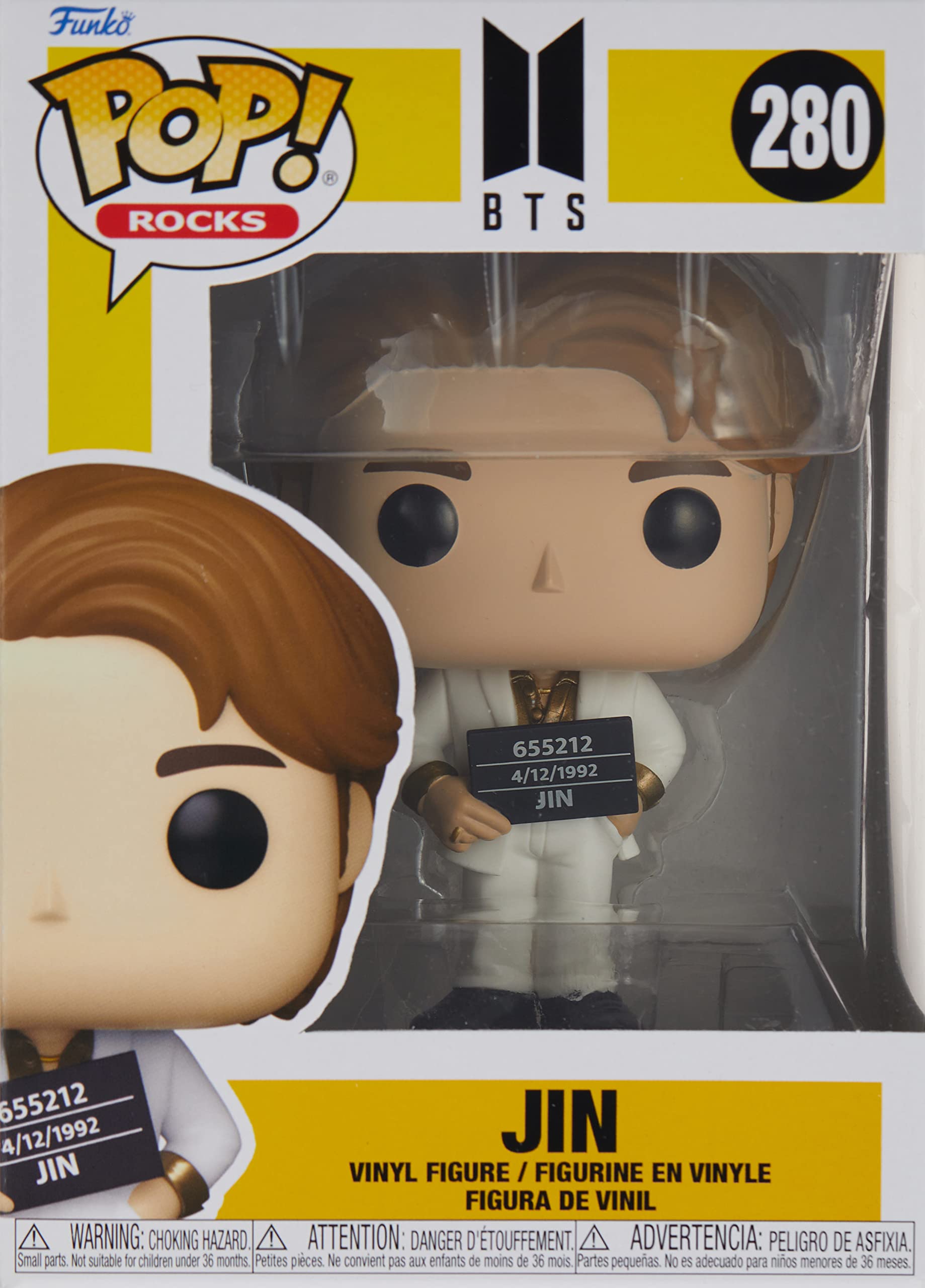 Funko Pop! Rocks: Bts Butter - Jin - Figuras Miniaturas Coleccionables Para ExhibicióN - Idea De Regalo - MercancíA Oficial - Juguetes Para NiñOs Y Adultos - Fans De Music - MuñEco Para Coleccionistas