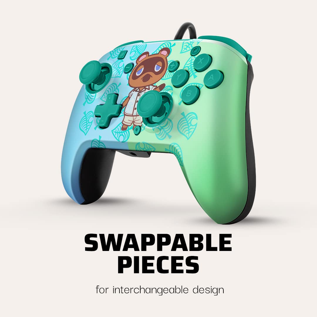PDP - Manette filaire Nintendo Switch Faceoff Deluxe+ Audio Animal Crossing (Nintendo Switch)