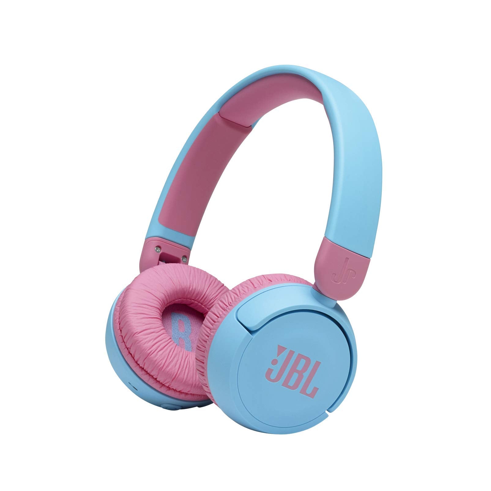 JBL JR 310 Auriculares inalámbricos para niños, con Bluetooth y volumen reducido, auriculares supraaurales cómodos y ligeros, con micrófono, hasta 30 horas de reproducción, azul