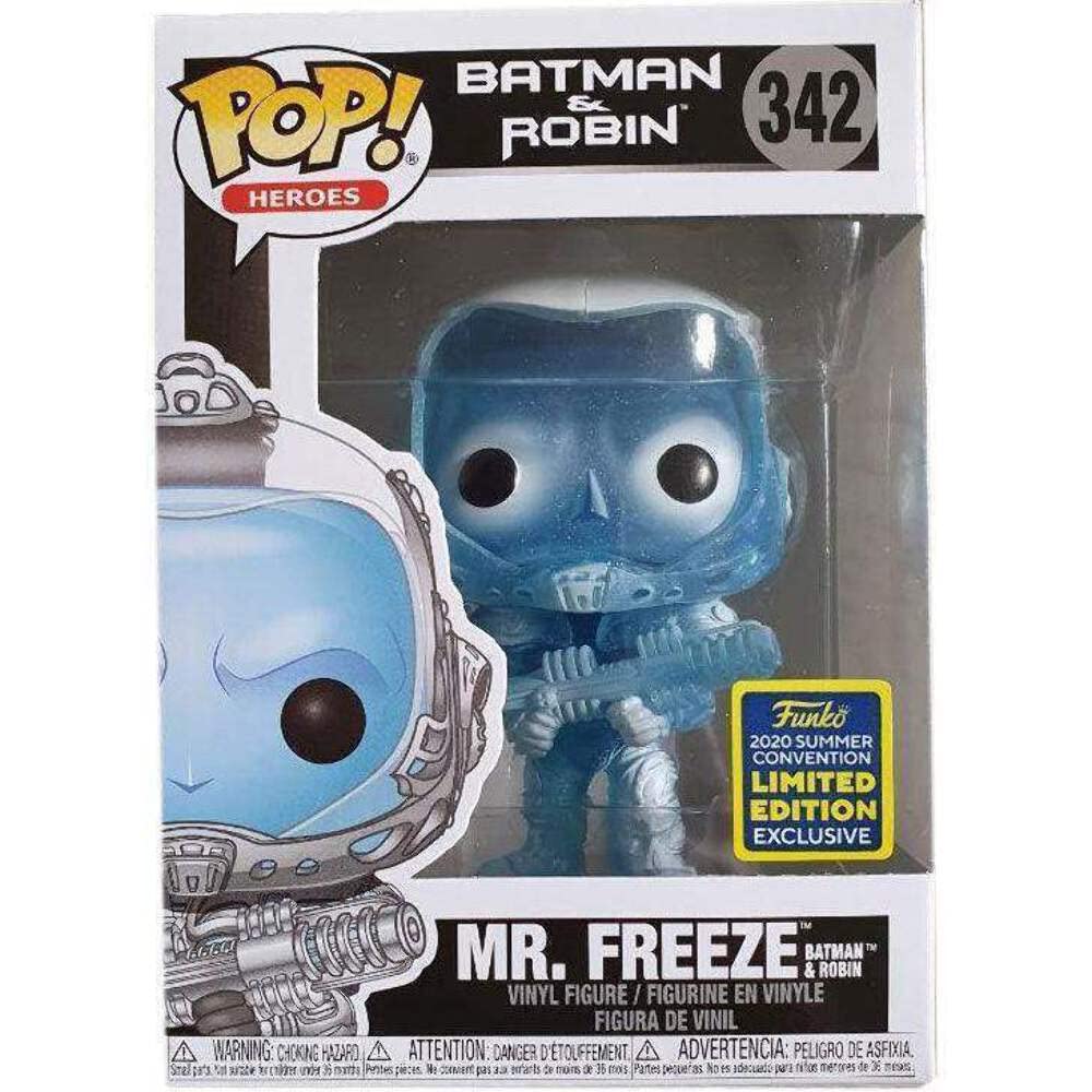 Funko Pop! Heroes: Batman & Robin - Mr. Freeze Glitter Version #342 Sdcc 2020 Shared Summer Convention Exclusive Pop Vinyl Figure Rare