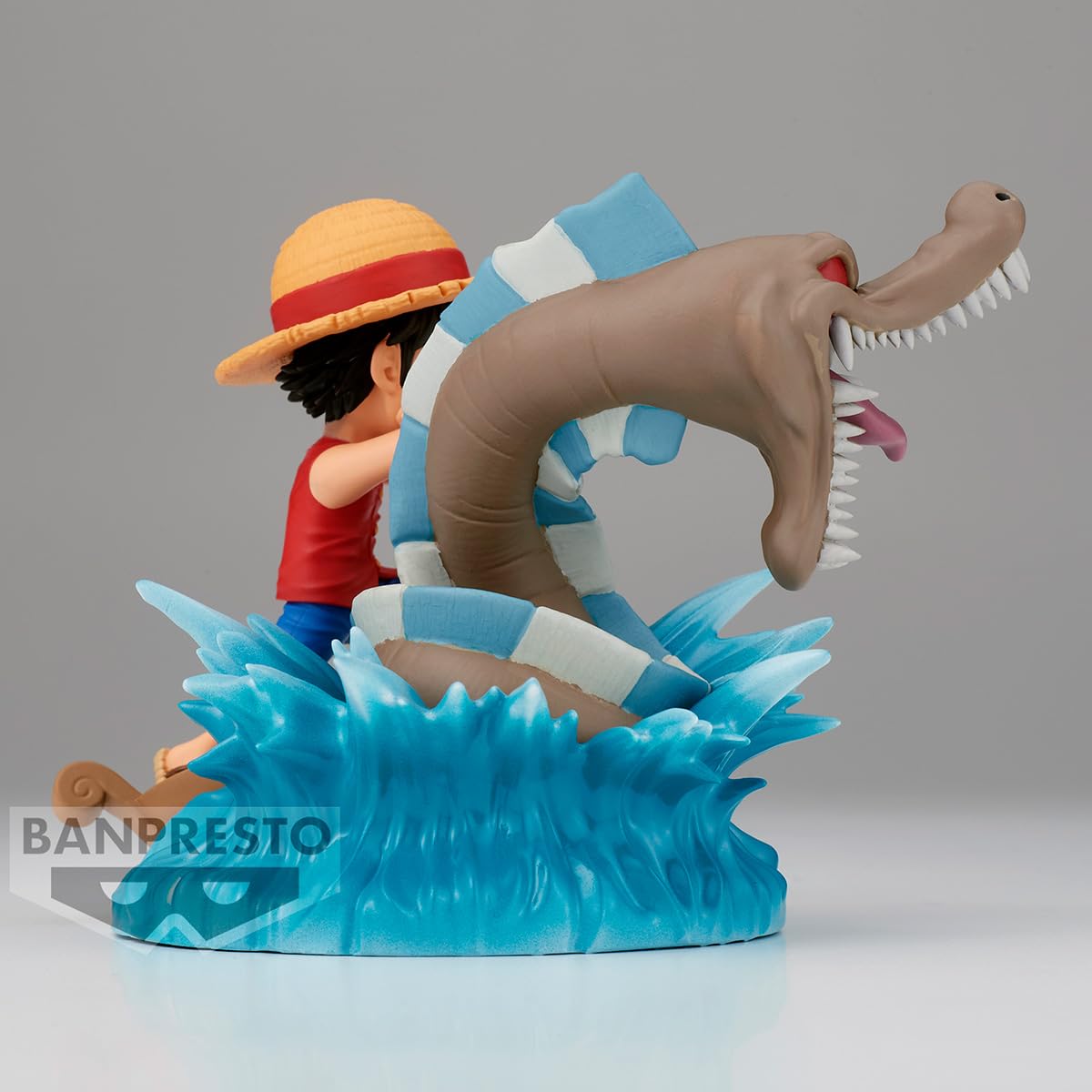 Banpresto Figura De AccióN Monkey D. Luffy Vs Local Sea Monster One Piece World Collectable Log Stories 7cm Multicolor Bp88406