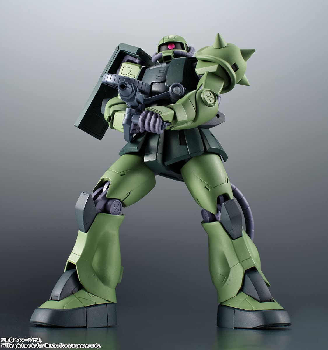 BANDAI Tamashi Nations - Combinaison de meubles Gundam La 08ème équipe MS - MS-06JC ZAKU II Type JC Version ANIME Spirits The Robot Spirits