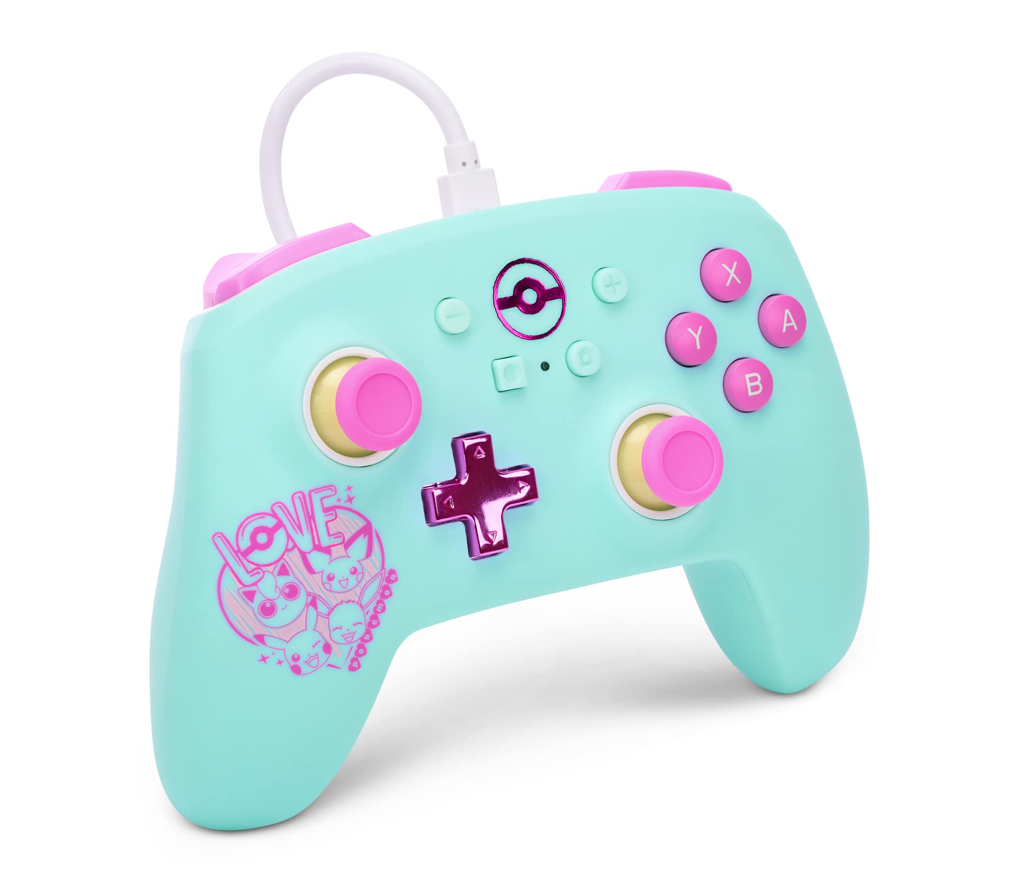 Manette filaire améliorée PowerA pour Nintendo Switch - Pokémon : Sweet Friends