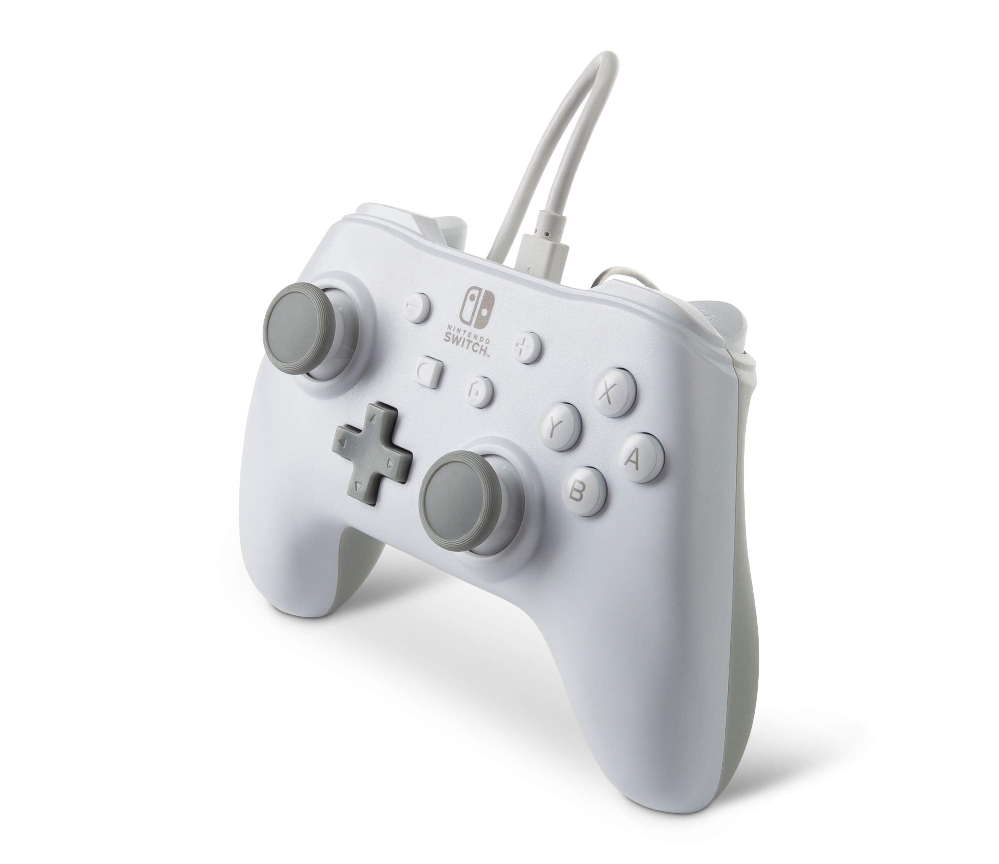 Manette filaire PowerA pour Nintendo Switch - Blanc