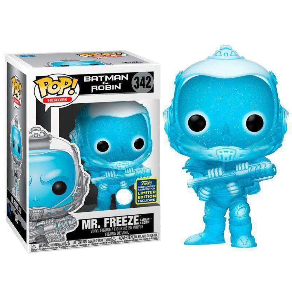 Funko Pop! Heroes: Batman & Robin - Mr. Freeze Glitter Version #342 Sdcc 2020 Shared Summer Convention Exclusive Pop Vinyl Figure Rare