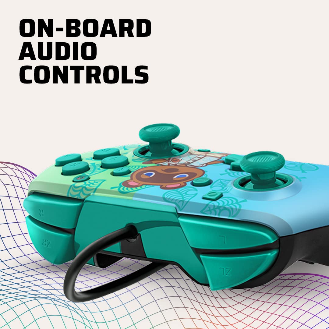 PDP - Manette filaire Nintendo Switch Faceoff Deluxe+ Audio Animal Crossing (Nintendo Switch)