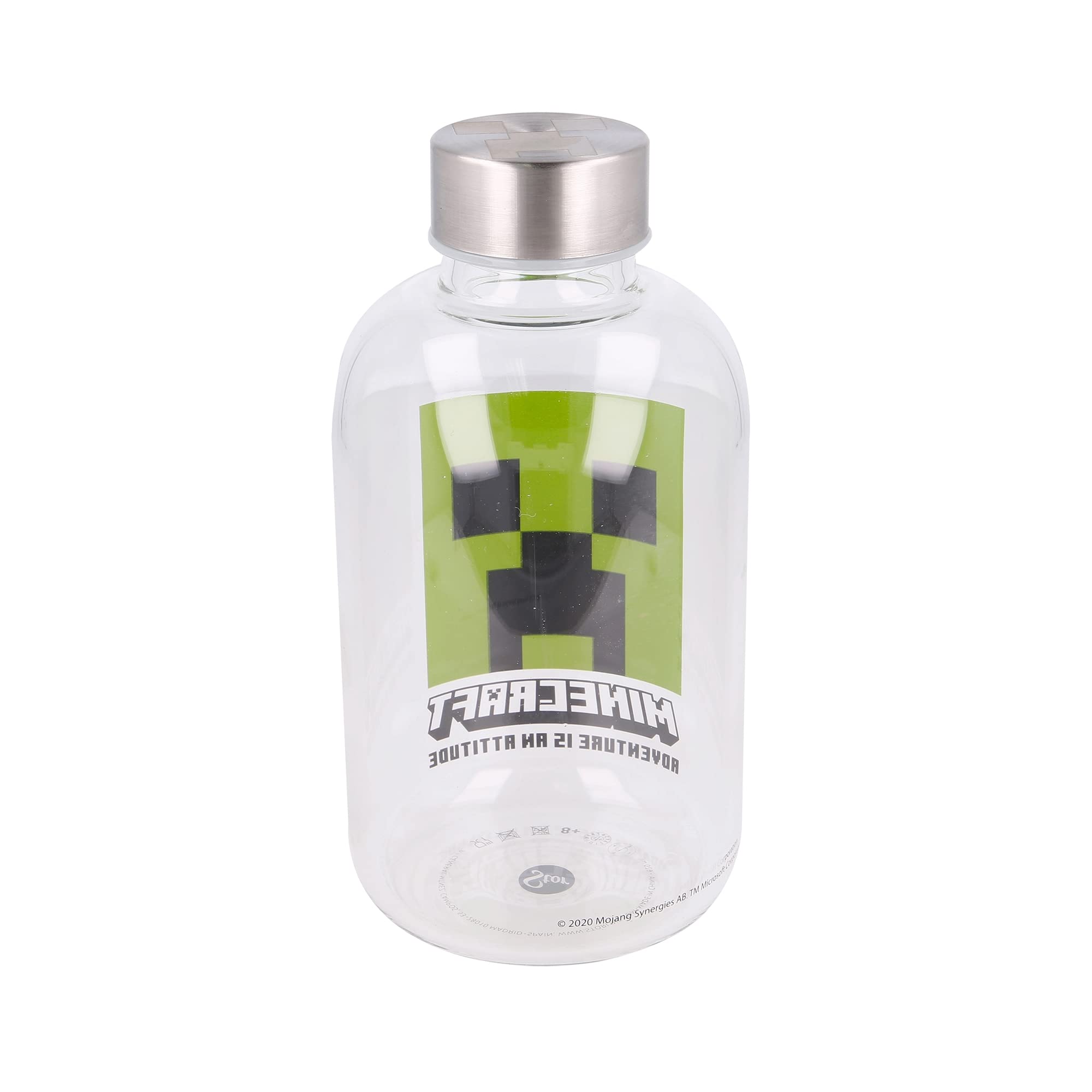 Stor8412497004447vidrio Botella, 620 Ml Capacidad, Minecraft