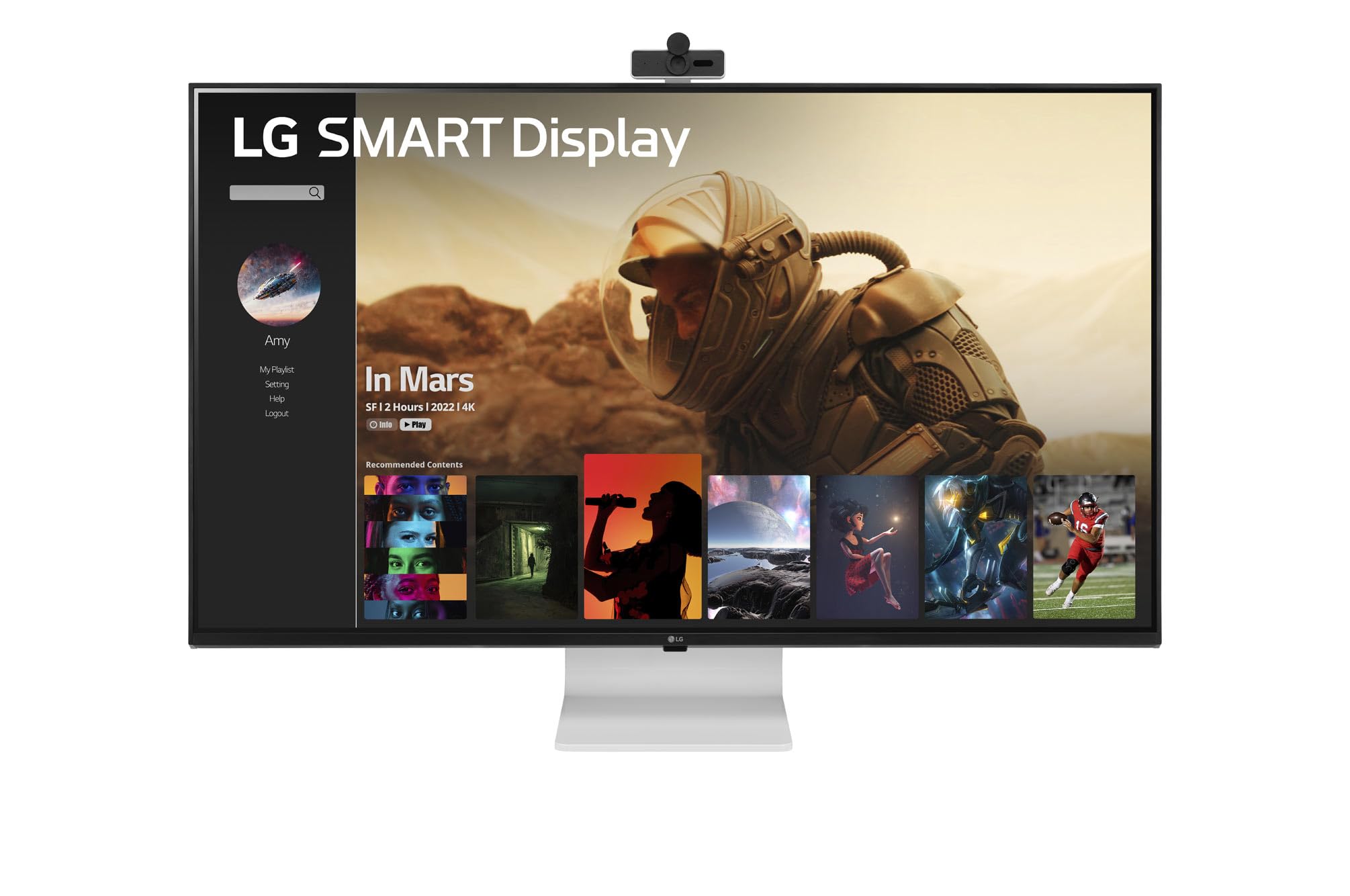 Smart Monitor LG 43SQ700S-W 42.5'/ 4K/ Smart TV/ Multimedia/ Blanco
