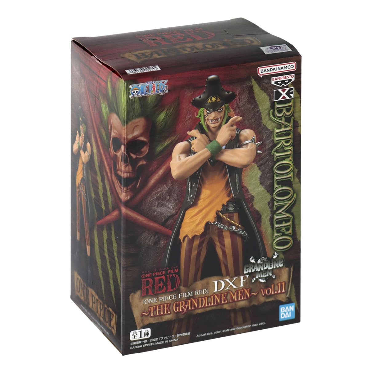 Banpresto Figura De AccióN Bartolomeo One Piece Film Red - Dxf The Grandline Men Volumen 11 17cm Bp19284 Multicolor