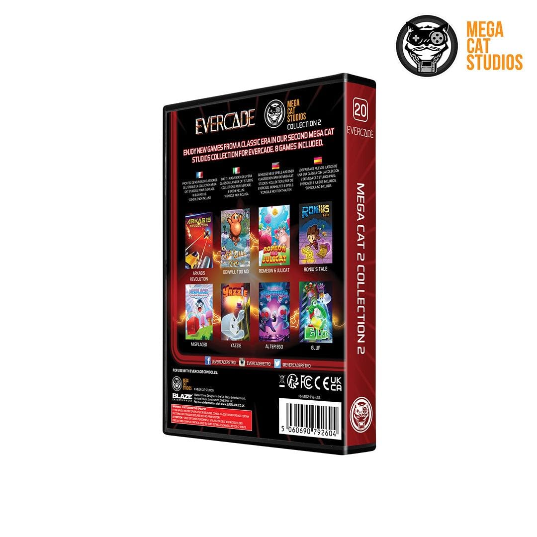 Cartucho Blaze Entertainment Evercade Mega Cat 2 (Retro)