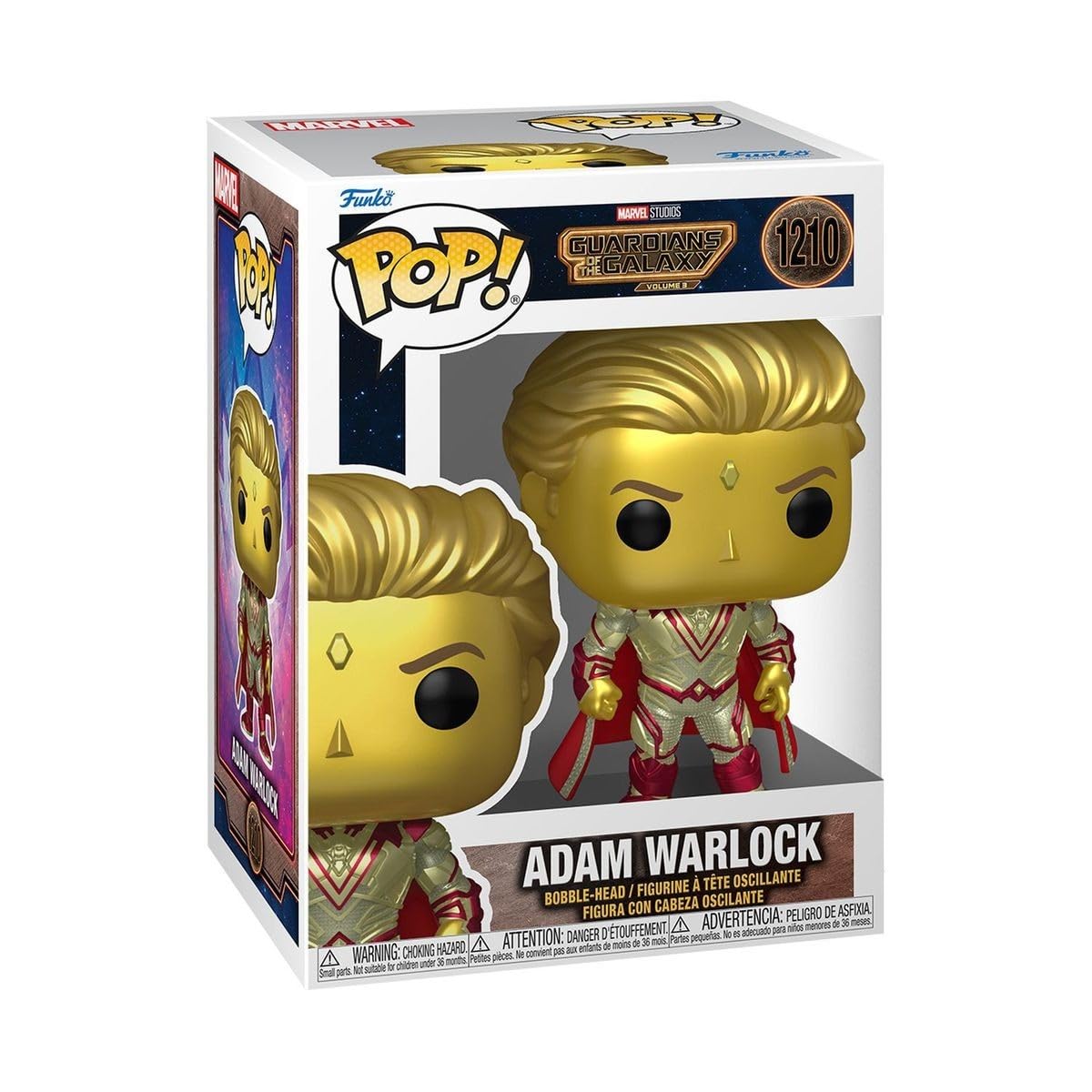 Funko Pop! Vinyl: Marvel - Guardians Of The Galaxy 3 - Adam Warlock - Guardianes De La Galaxia - Figura De Vinilo Coleccionable - Idea De Regalo- Mercancia Oficial - Juguetes Para NiñOs Y Adultos