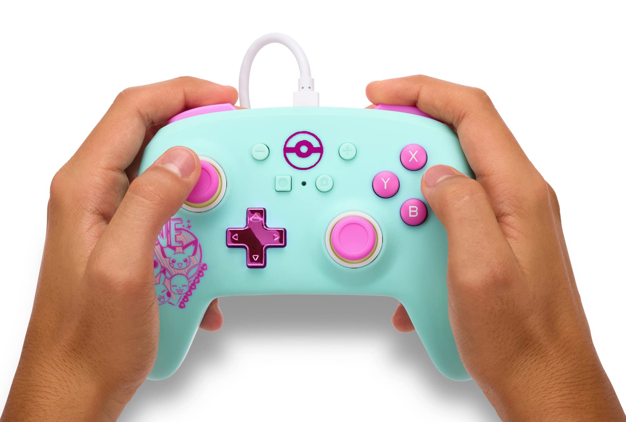 Manette filaire améliorée PowerA pour Nintendo Switch - Pokémon : Sweet Friends