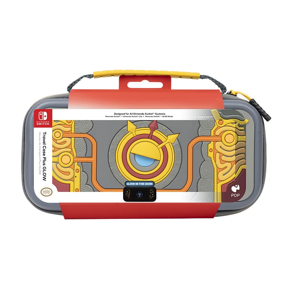 Étui de voyage PDP Plus Glow pour Nintendo Switch/Switch Lite/Switch OLED : Legend of Zelda Tears of The Kingdom Purah Pad 3D