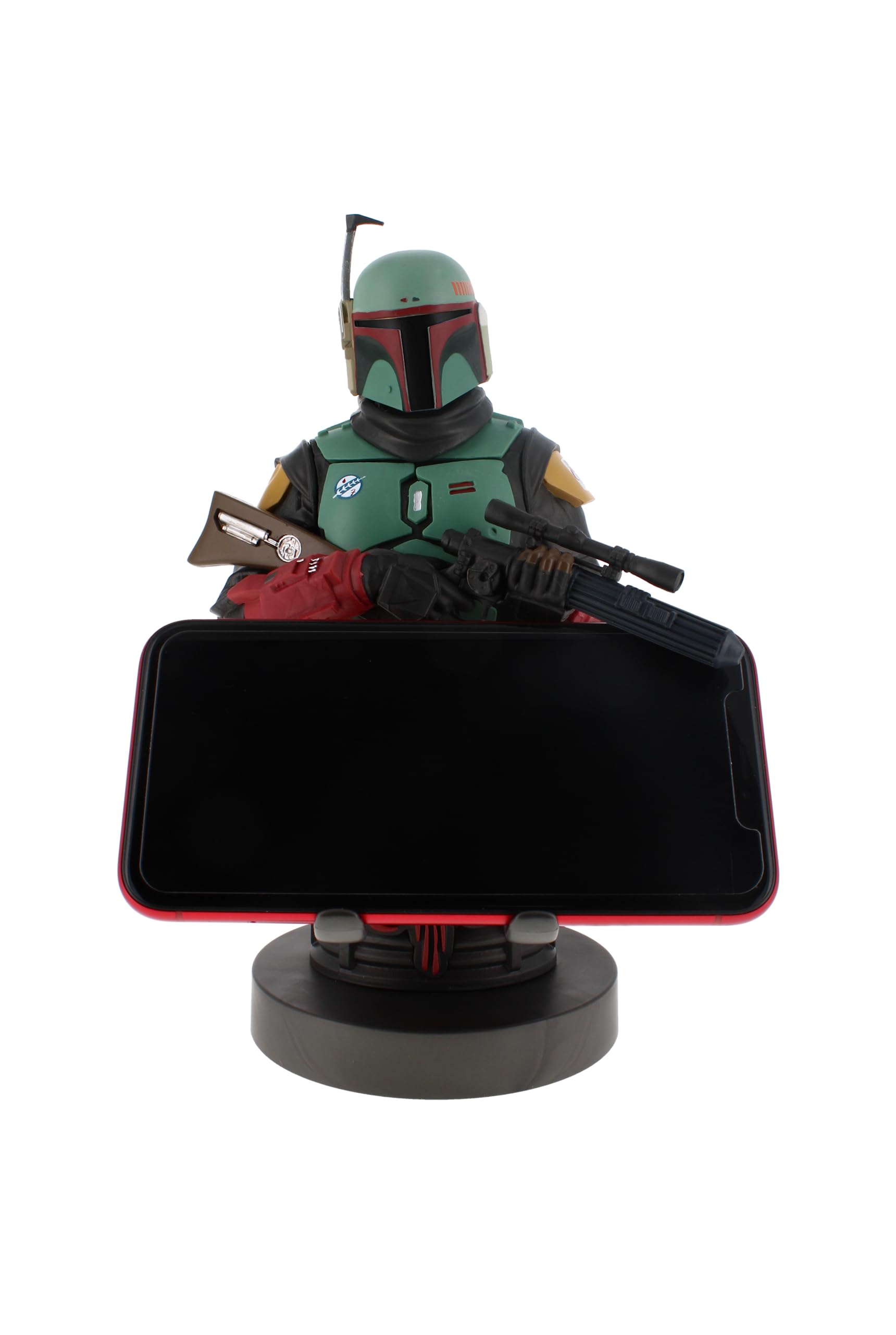 Cable Guys - Star Wars Boba Fett The Mandalorian Gaming Accessories Holder & Phone Holder For Most Controller ( XBOX - , Play Station, Nintendo Switch) & Phone
