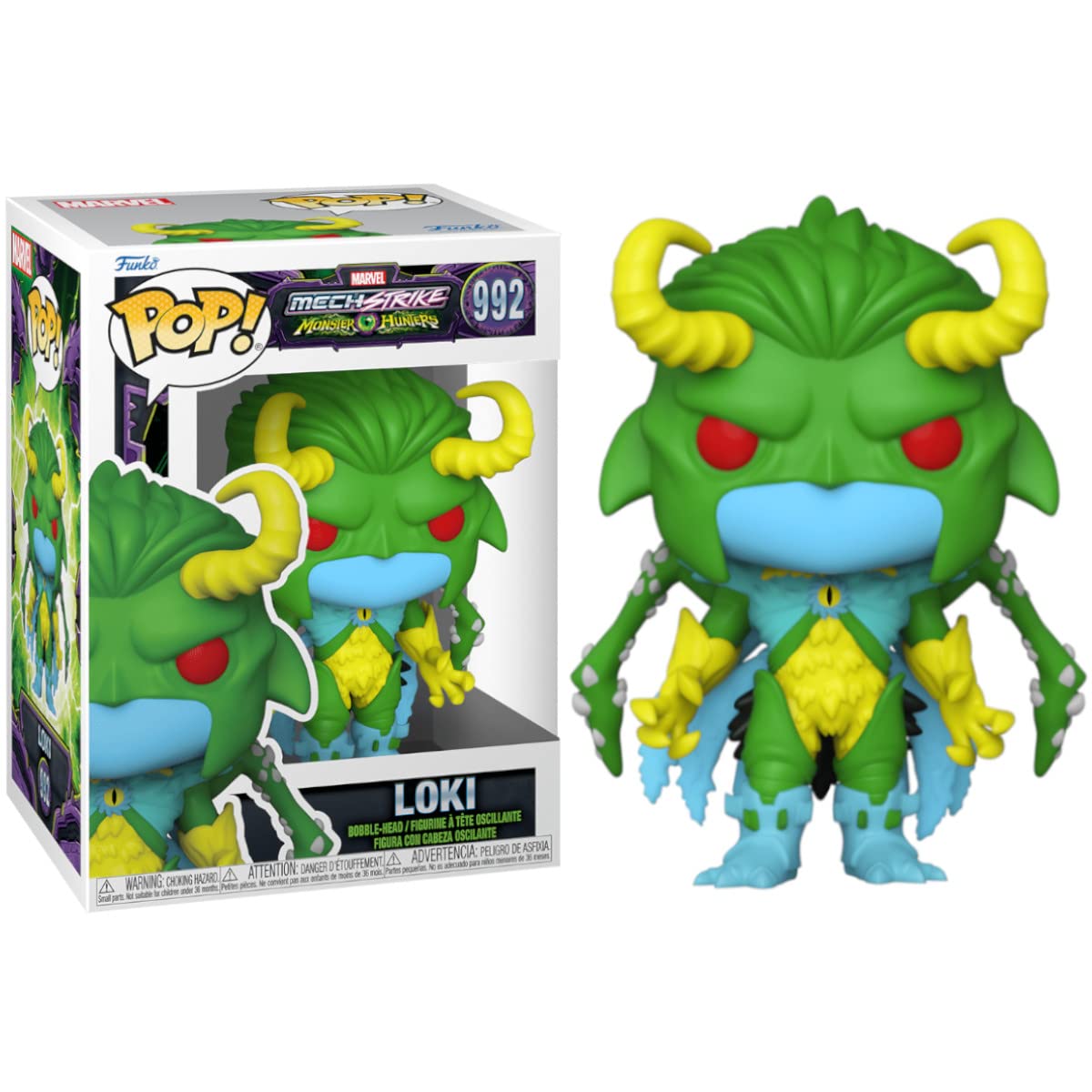 Funko Pop! Marvel : Monster Hunters - Loki - Marvel Comics - Marvel Comics - Figurine en vinyle à collectionner - Idée cadeau - Produit officiel - Jouets pour enfants et adultes - Fans de bandes dessinées