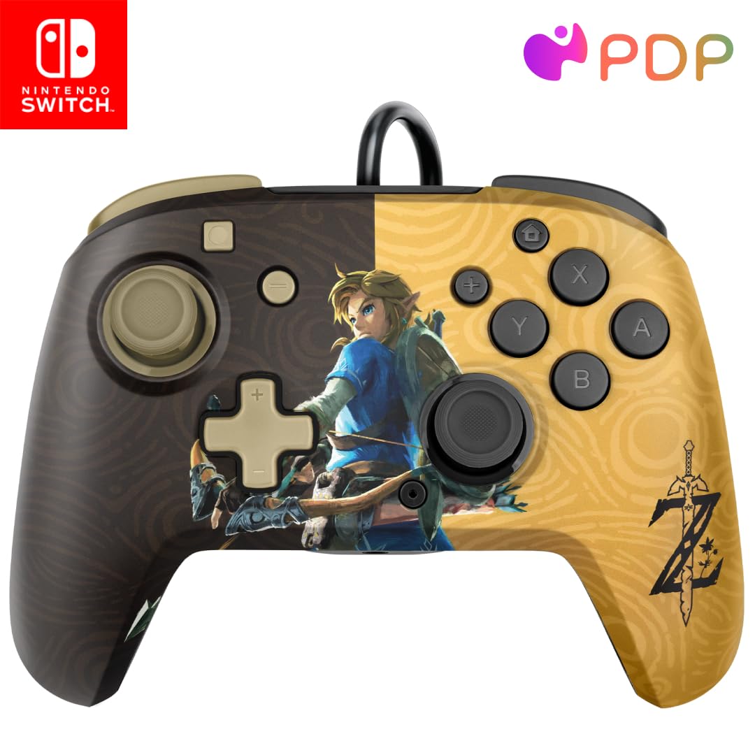 Mando NINTENDO SWITCH - Faceoff Deluxe+ Audio Zelda - Con entrada de audio