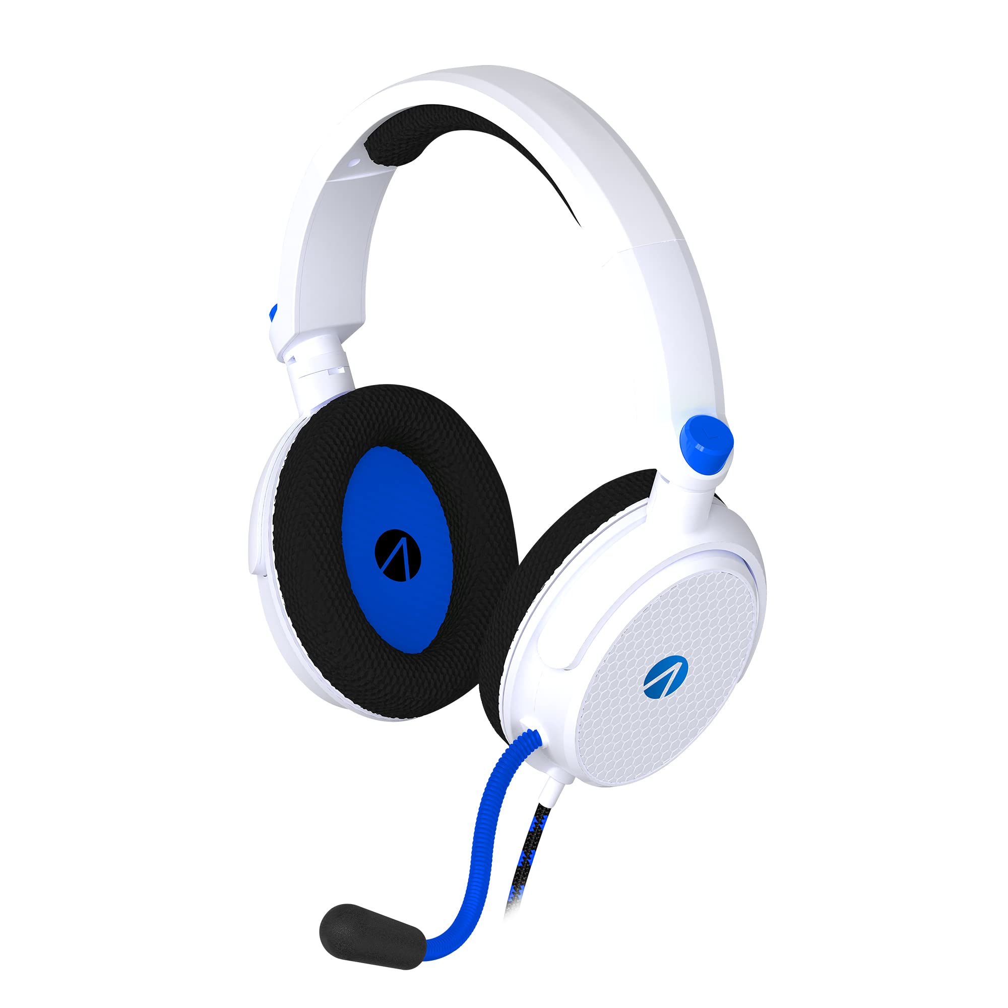 Stealth SP-C160V PS5 Play Station - Casque de jeu, support pour casque, plate-forme de stockage, base de chargement et câble USB tressé pour jouer et charger
