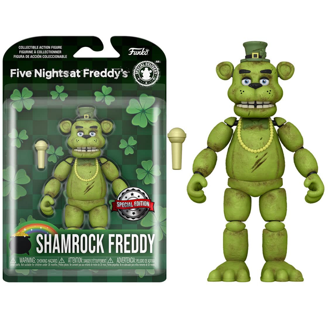 Funko Action Figure: Five Nights At Freddy'S (Fnaf) - Shamrock Freddy Fazbear - Juguete De ColeccióN - Idea De Regalo- Mercancia Oficial - Para Chicos, Chicas Y Adultos - Video Games Fans