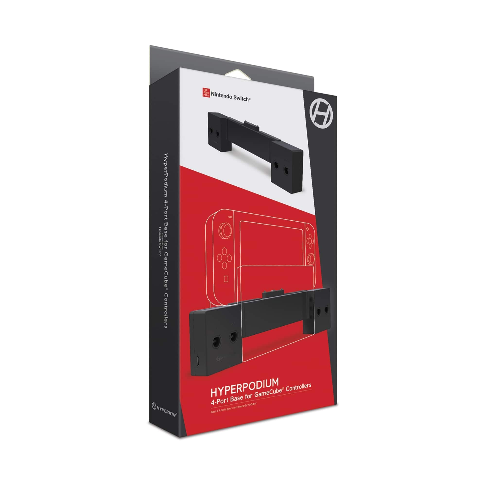 Adaptateur Hyperkin Hyperpodium 4 manettes Gamecube pour Switch