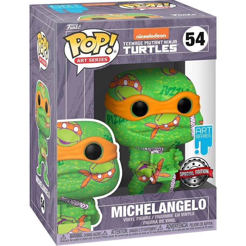 Pop Funko 57929 Art Series: Tmnt 2 - Figura De Vinilo Michelangelo #54