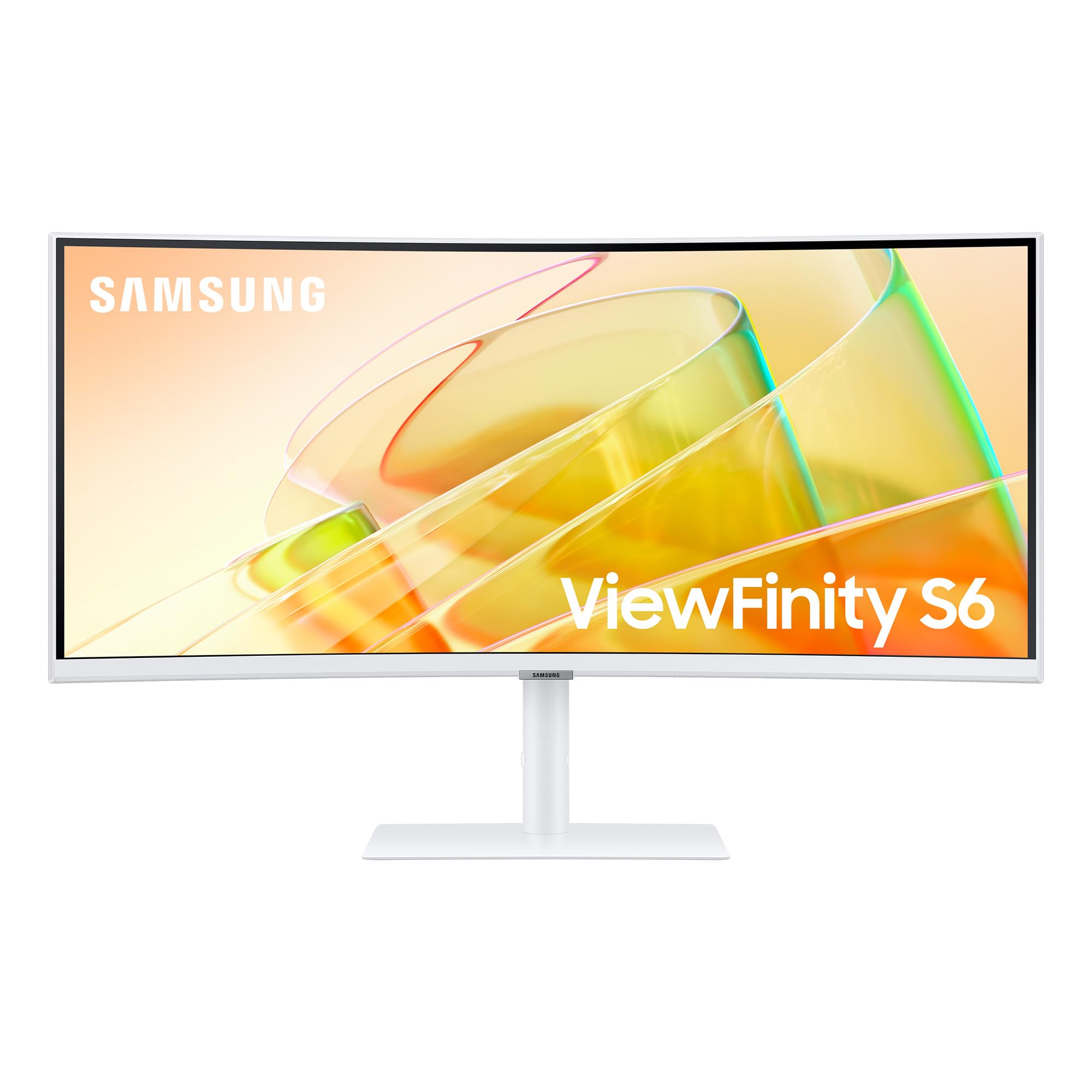 Monitor Profesional Ultraparonámico Curvo Samsung ViewFinity S6 S34C650TAU 34'/ UWQHD/ Multimedia/ Regulable en altura/ Blanco