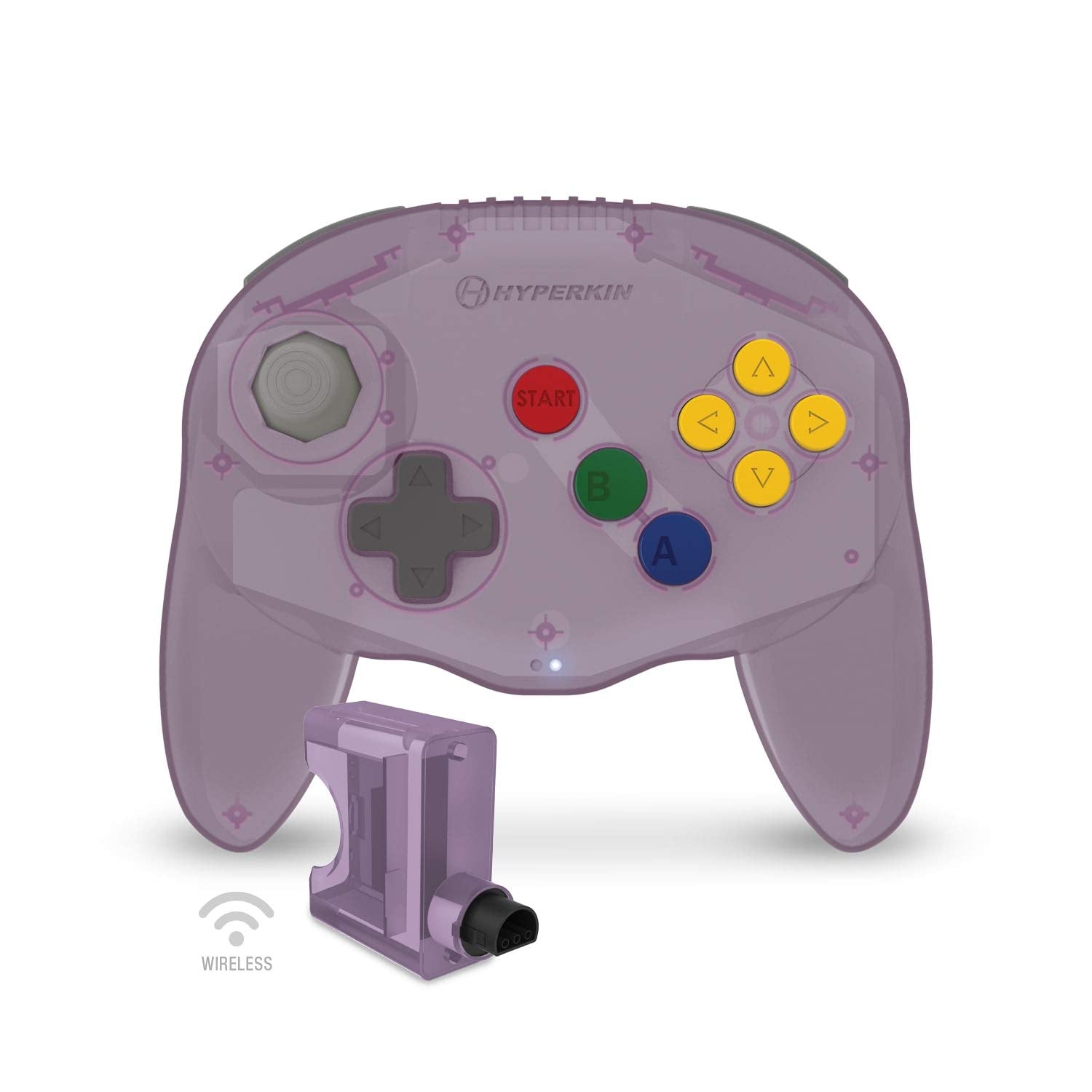 Mando Hyperkin Admiral Premium Morado ( SWITCH - /PC/N64) - Wireless Retro