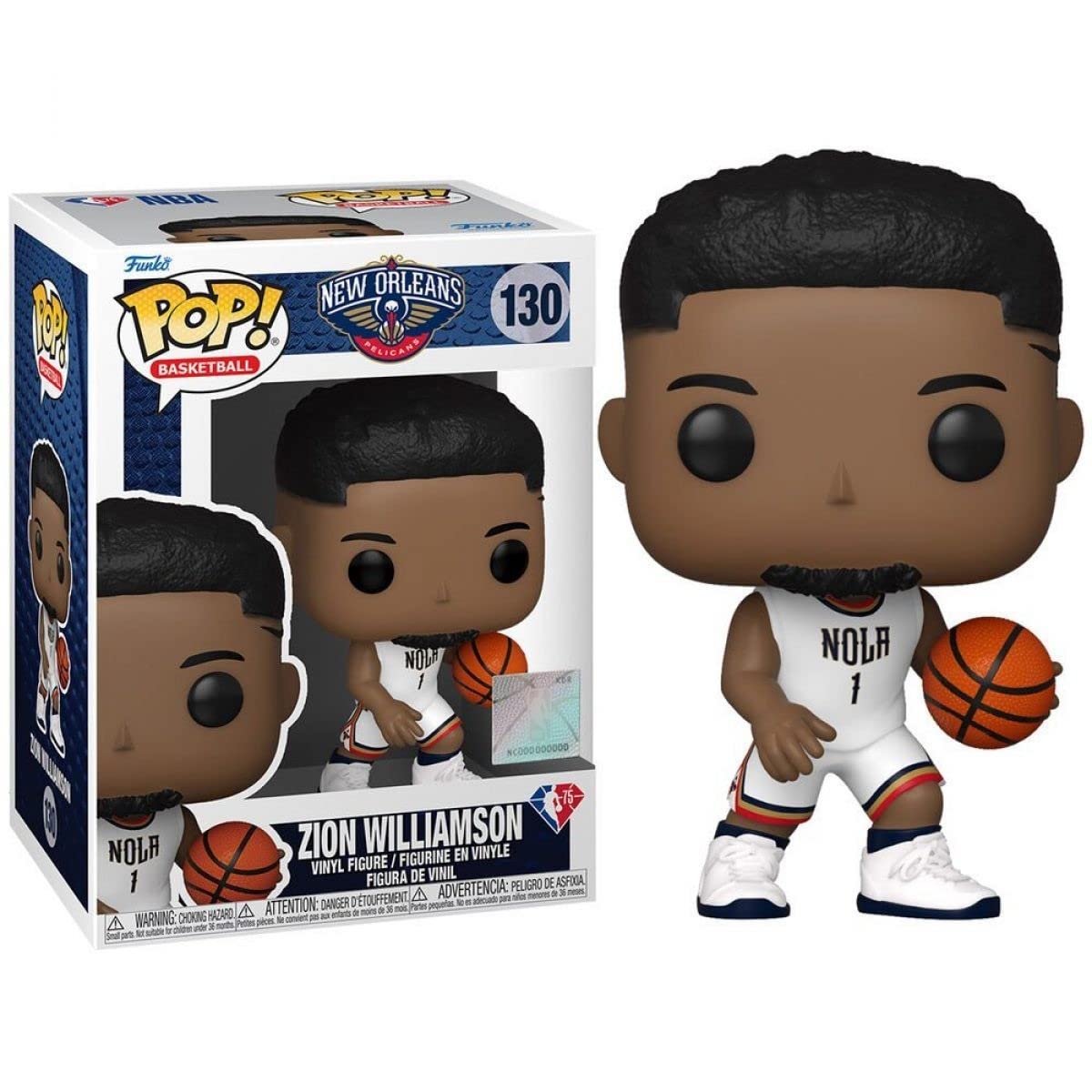 Funko Pop! Nba: Pelicans - Zion Williamson - (Blue Jersey) - Figuras Miniaturas Coleccionables Para ExhibicióN - Idea De Regalo - MercancíA Oficial - Juguetes Para NiñOs Y Adultos - Fans De Sports