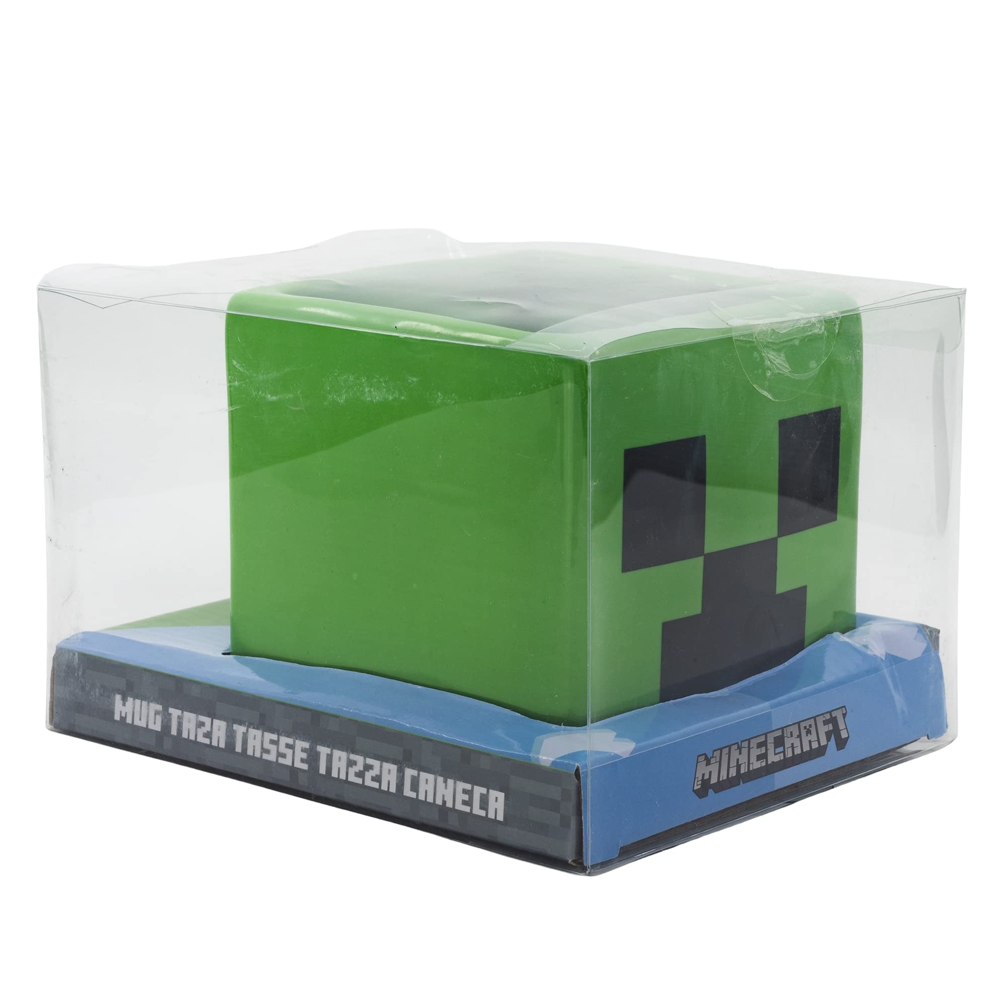 Merchandising Minecraft Taza CeráMica 3d 440 Ml - En Caja Regalo