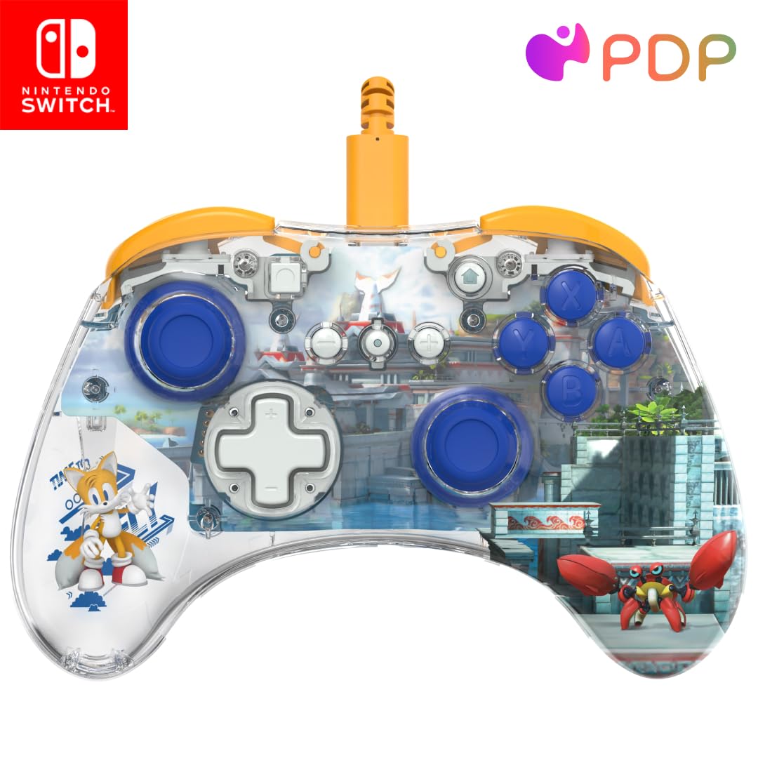 PDP REALMz Wired LED Light-up Pro Controller : Queues pour Nintendo Switch et Nintendo Switch - Modèle OLED