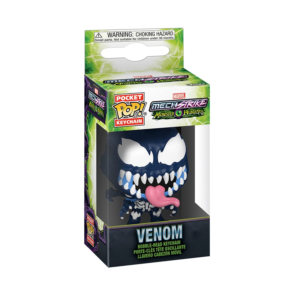 Funko Pop! Porte-clés : Monster Hunters - Venom - Marvel Comics - Marvel Comics - Porte-clés original en vinyle à collectionner - Remplissage de chaussettes - Idée cadeau - Marchandise officielle
