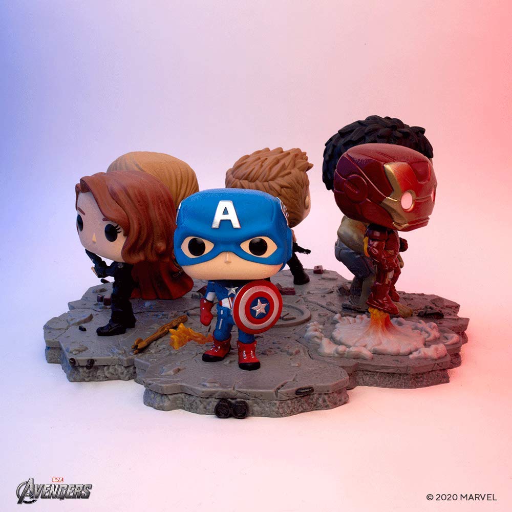 Funko Pop! Deluxe: Marvel Avengers - Captain America - (Assemble) - Figura De Vinilo Coleccionable - Idea De Regalo- Mercancia Oficial - Juguetes Para NiñOs Y Adultos - Movies Fans