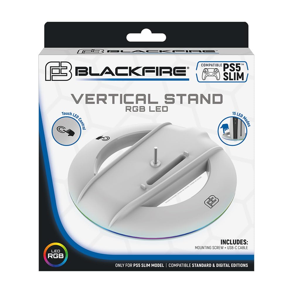 Soporte Ardistel Blackfire Vertical Stand Rgb Led ( PS5 - Slim) - Nuevo