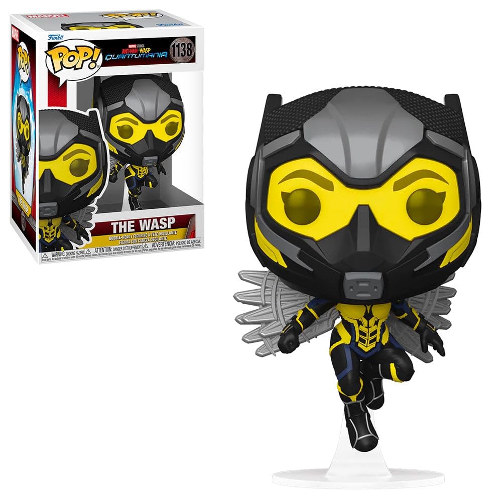 Funko Pop! Vinyl Marvel: Ant-Man Quantumania - Wasp - 1/6 De Probabilidades De Obtener La Rara Variante Chase - Figura De Vinilo Coleccionable - Idea De Regalo- Mercancia Oficial - Movies Fans