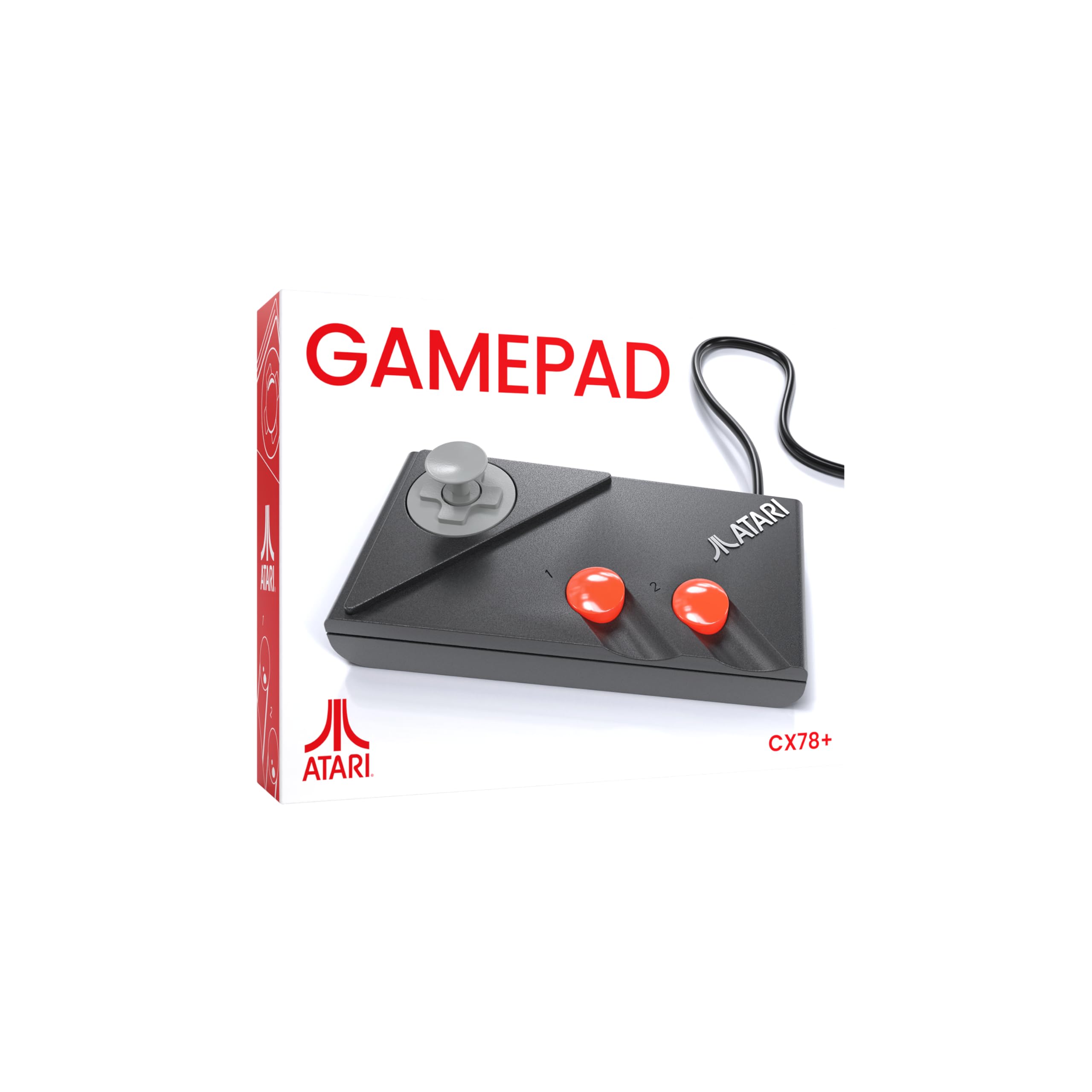 Plaion CX78+ Accessoire de manette de jeu compatible avec les systèmes de jeux vidéo Atari 2600+, 2600 et 7800