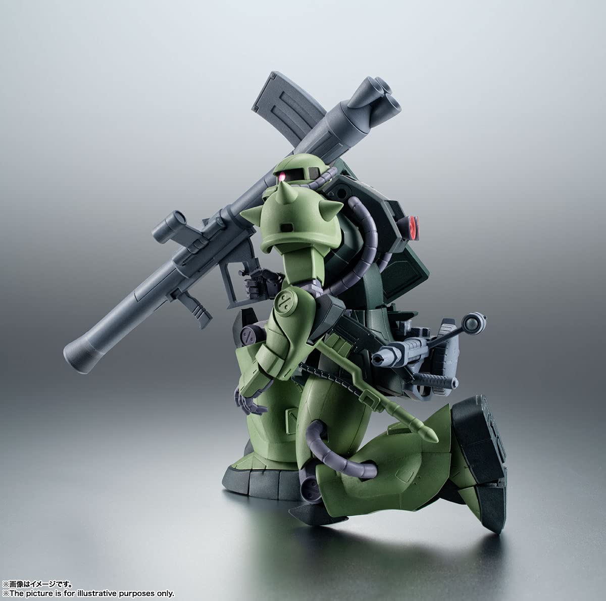 BANDAI Tamashi Nations - Combinaison de meubles Gundam La 08ème équipe MS - MS-06JC ZAKU II Type JC Version ANIME Spirits The Robot Spirits
