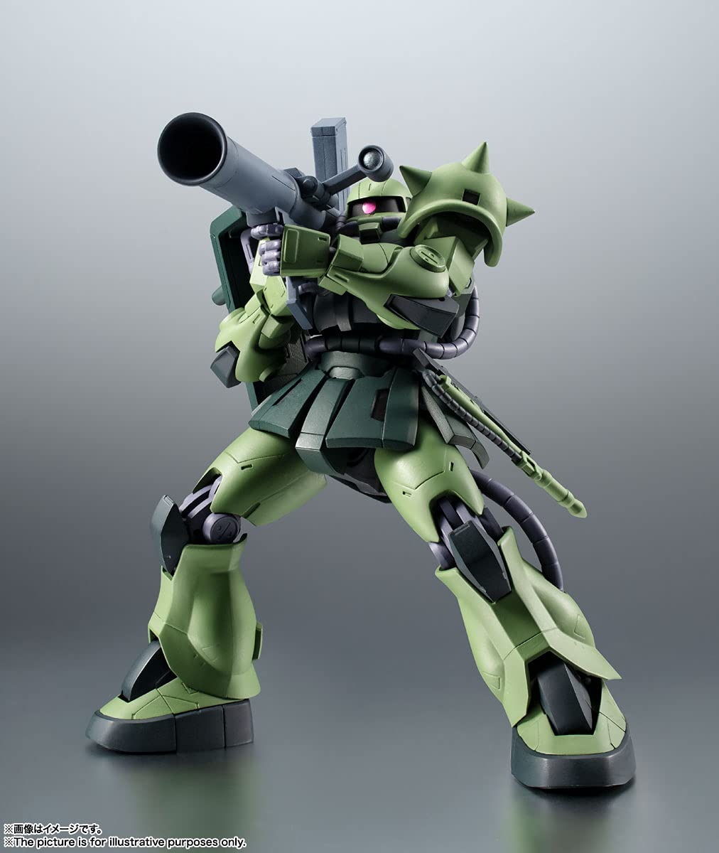 BANDAI Tamashi Nations - Combinaison de meubles Gundam La 08ème équipe MS - MS-06JC ZAKU II Type JC Version ANIME Spirits The Robot Spirits