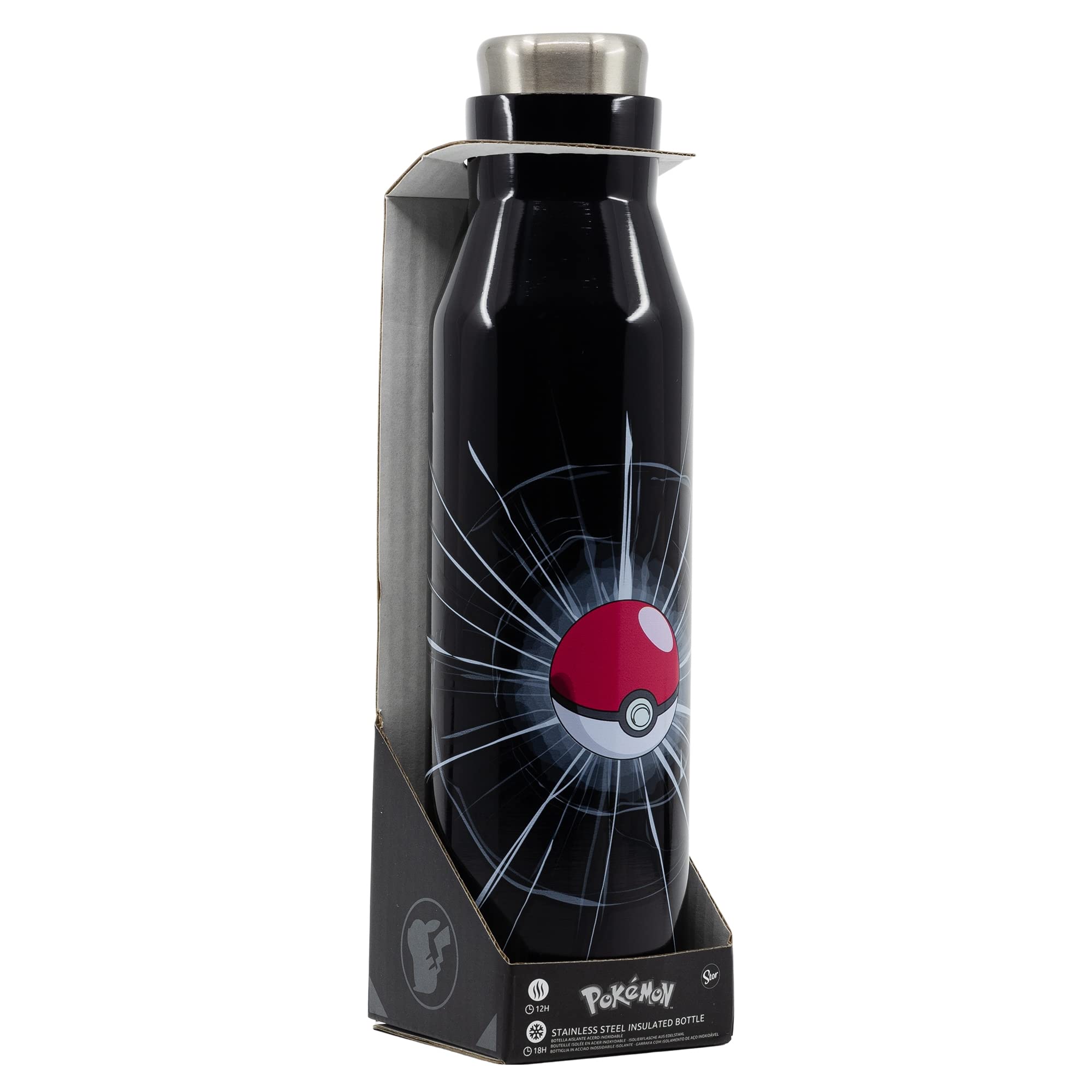 Botella Reutilizable TéRmica De Acero Inoxidable De 580 Ml De Pokemon