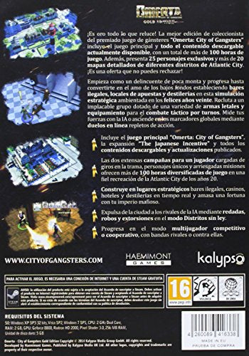 Omerta - Gold Edition Pcgaming [Pal Esp] - Nuevo