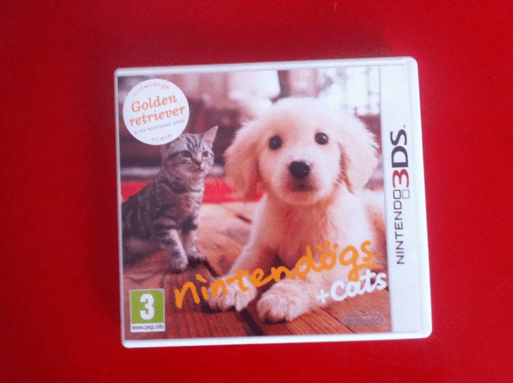 Nintendo 3DS Nintendogs + Cats: Golden Retriever y Gatitos Realistas con Efecto 3D