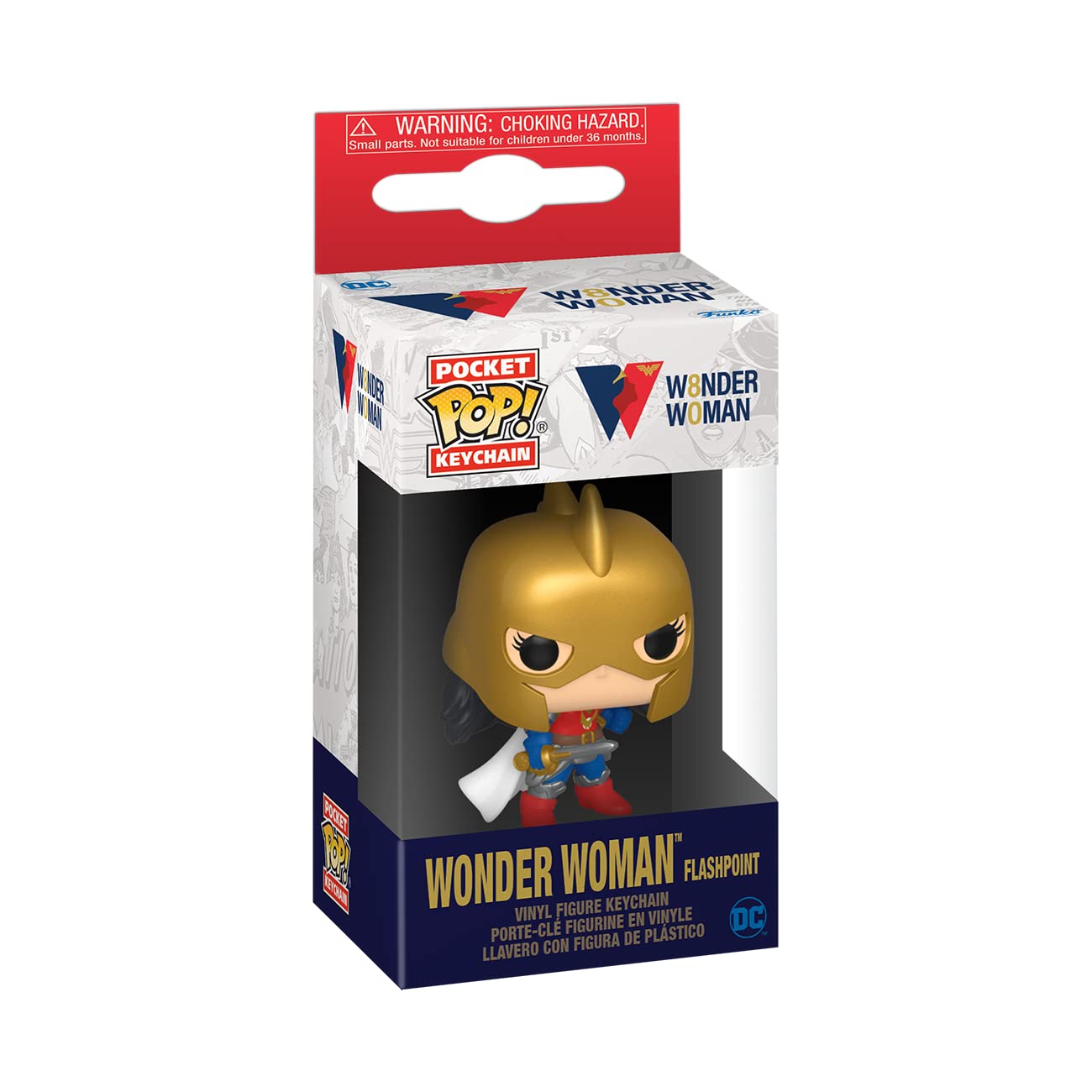Llavero Funko Pop! Wonder Woman 80th (Flashpoint) - Dc Comics - Coleccionable
