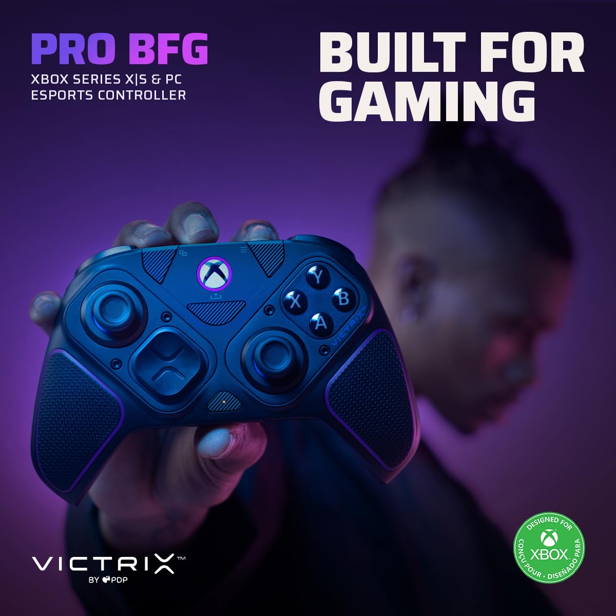 Mando Victrix Pro Bfg Negro Modular Personalizable ( XBOX - One/Series X/PC) - Inalámbrico